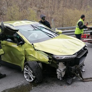 Auto cappottata a Murialdo: donna in codice rosso al Santa Corona (FOTO)