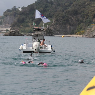 Assonautica Savona ha collaborato nella “Madonnetta Swim Race” per l'assistenza in mare