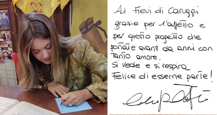 Albenga, Alice De André firma la piastrella sul muretto dei Fieui