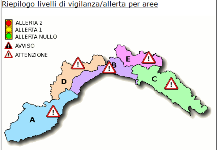 Torna il maltempo nel weekend: l'Arpal emette livello attenzione per forti rovesci