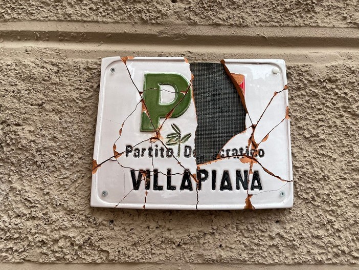 Savona, atto vandalico contro il Circolo PD di Villapiana: &quot;Un attacco alla democrazia e al libero confronto&quot;