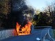 Auto prende fuoco a Stella: vigili del fuoco mobilitati