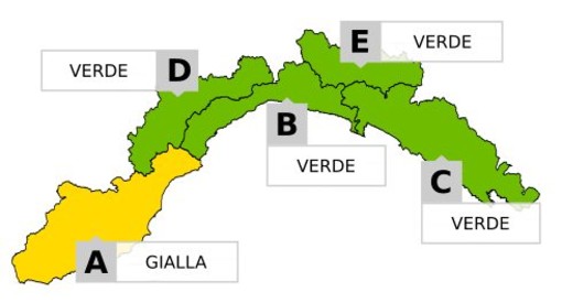 Maltempo, allerta gialla a ponente: le previsioni per le prossime ore