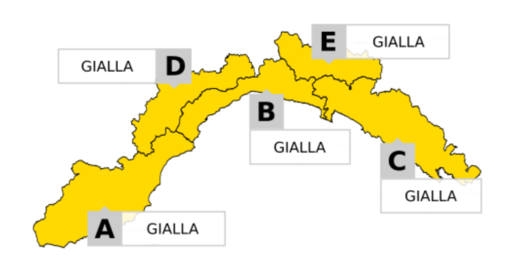 Temporali in arrivo sulla Liguria, l'Arpal emana l'allerta gialla dalla mattinata di lunedì