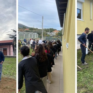 Albenga, il vivaio Michelini dona un albero di tulipani per la scuola di Campochiesa