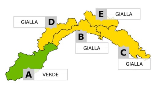 Torna il maltempo nel savonese, allerta gialla per temporali