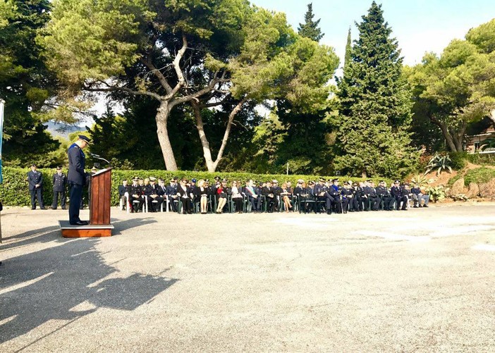 Passaggio di consegne nella Base dell'Aeronautica Militare di Capo Mele, il Tenente Colonnello Francesco Santucci succede a Rubino