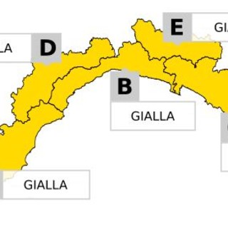 Maltempo, allerta gialla per temporali su tutta la Liguria