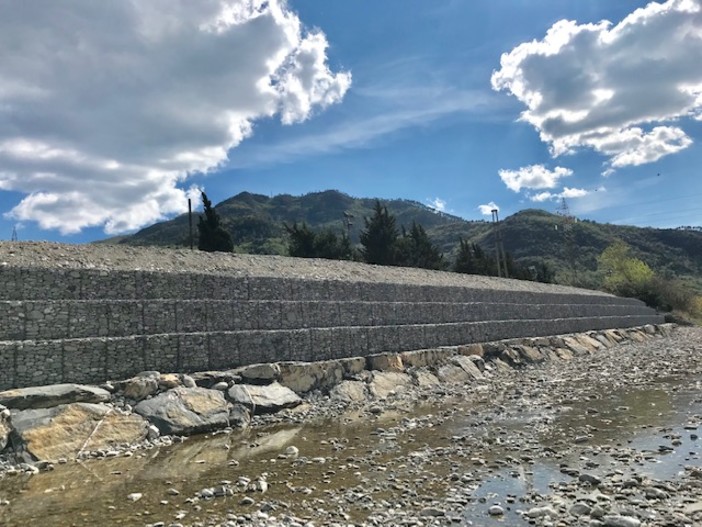 Albenga: terminati i lavori di messa in sicurezza dell'argine del tratto di Lusignano sull’Arroscia