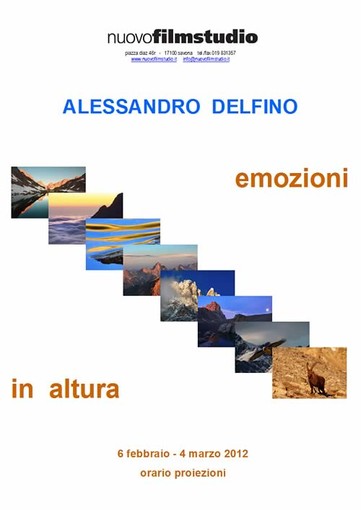 Al Nuovo FilmStudio la mostra &quot;Emozioni in altura&quot; di Alessandro Delfino