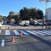 Savona, un nuovo attraversamento pedonale in corso Colombo dalla piscina Zanelli