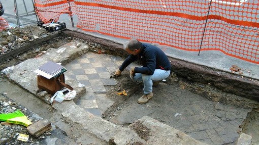 Scoperta archeologica di Alassio, riportata alla luce “la cucina della signora Serafina Durante fu Giambattista”