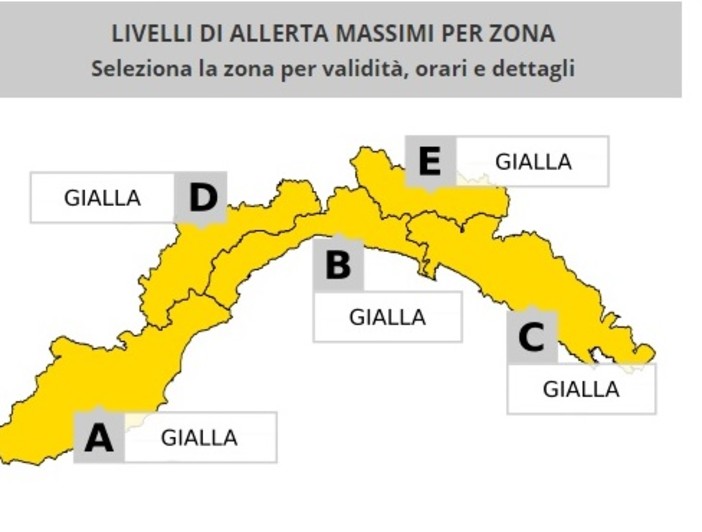 Maltempo in arrivo: emanata l'allerta gialla per piogge diffuse e temporali