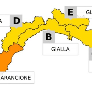 Pioggia nel savonese, prolungata allerta arancione e gialla