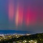 Spettacolare aurora boreale a Torino nello scatto del fotografo Valerio Minato