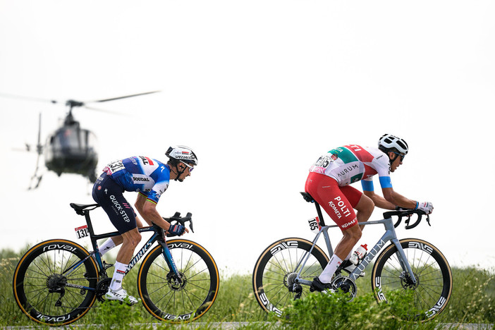 Alaphilippe e Maestri. Photo credits: LaPresse