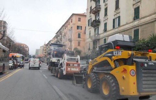 Savona, via alle asfaltature in corso Mazzini e corso Svizzera