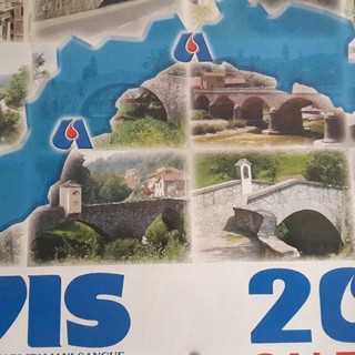 Un anno di solidarietà con l'Avis: protagonisti sul calendario 2016 i ponti liguri