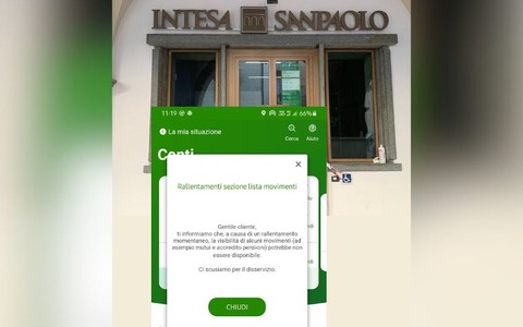 Intesa San Paolo, in tilt app e conti online: niente accredito di stipendi e pensioni