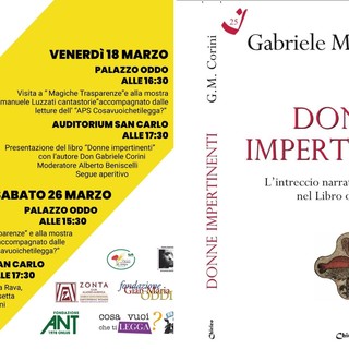 Albenga, “L’8 marzo lungo un mese”, venerdì 18 marzo la presentazione del libro “Donne impertinenti” di Don Gabriele Corini