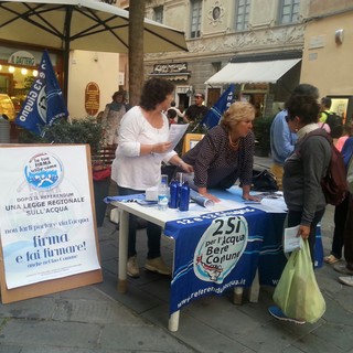 Acqua bene pubblico: parte in Liguria la raccolta firme per una legge regionale di iniziativa popolare