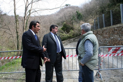 Sopralluogo frana Calice-Carbuta di Vaccarezza e Schneck