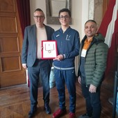 Savona, il comune premia il 13enne Alessandro Cursano, vice campione italiano di taekwondo