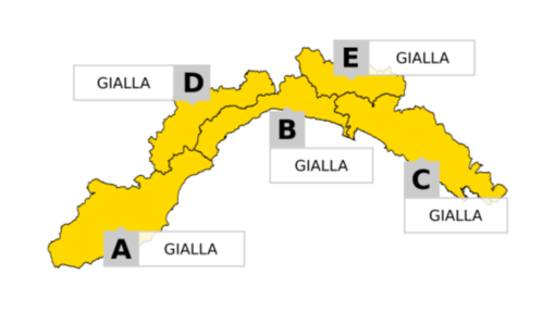 Maltempo in Liguria, è scattata l'allerta gialla per temporali