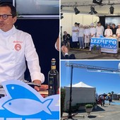 Showcooking, laboratori e street food: ad Andora è iniziato “Azzurro Pesce d’Autore”