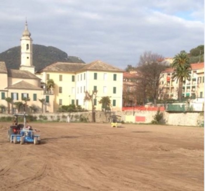 Il Borel di Finale Ligure si rifà il look: iniziati i lavori per il manto sintetico