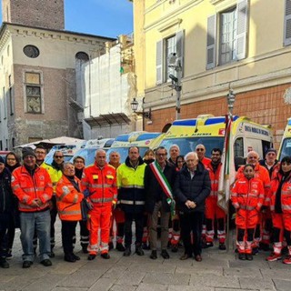 Ad Albenga la benedizione dei mezzi di soccorso di Croce Bianca e Protezione Civile