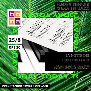 Varazze, torna l'appuntamento settimanale musicale al Boma: &quot;Non solo jazz: la notte dei Conservatori Milano vs Alessandria&quot;