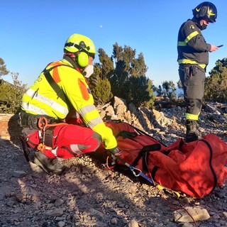 Alassio, cade un biker sul sentiero per Monte Bignone, interviene l’elisoccorso