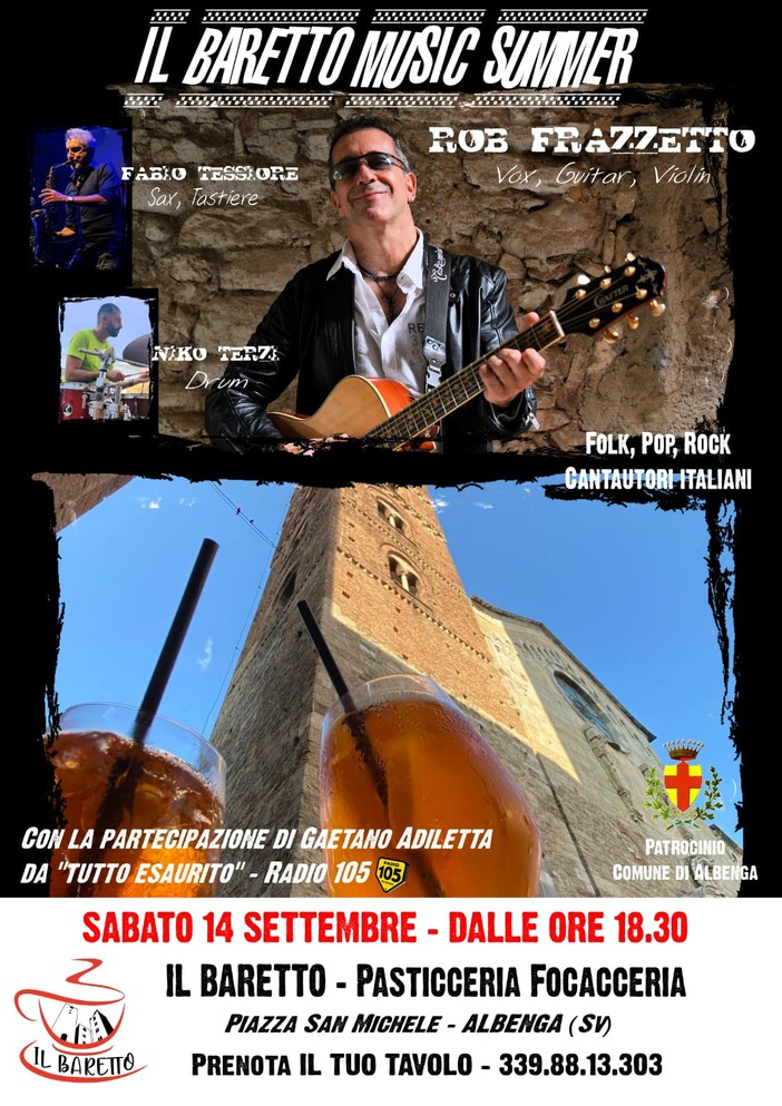 Albenga, “Il Baretto Music Summer” chiude l’estate ingauna con musica e comicità