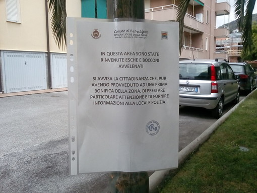 Allarme bocconi avvelenati a Pietra Ligure