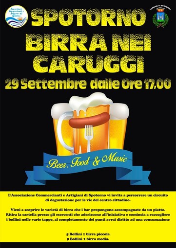 Sabato a Spotorno arriva &quot;Birra nei Caruggi&quot;