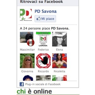 Facebook: solo 24 amici per il PD Savona