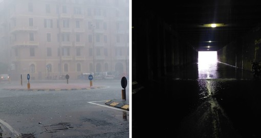 Bomba d'acqua a Savona, si allaga la galleria di via Don Minzoni