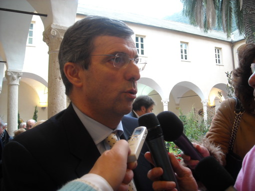 Tour in provincia di Savona per il presidente della Regione Liguria Claudio Burlando