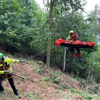 Biker tedesca infortunata a Calizzano: intervento dell’elisoccorso (FOTO)