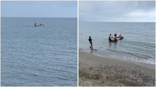 Imbarcazione affonda ad Albenga: recuperata da istruttori e personale del Circolo Nautico (FOTO e VIDEO)