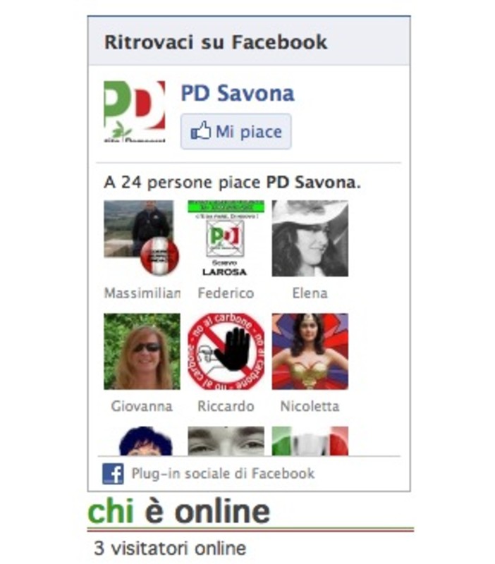 Facebook: solo 24 amici per il PD Savona