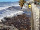Savona, la mareggiata non risparmia gli stabilimenti balneari nonostante le barriere di sabbia (FOTO)
