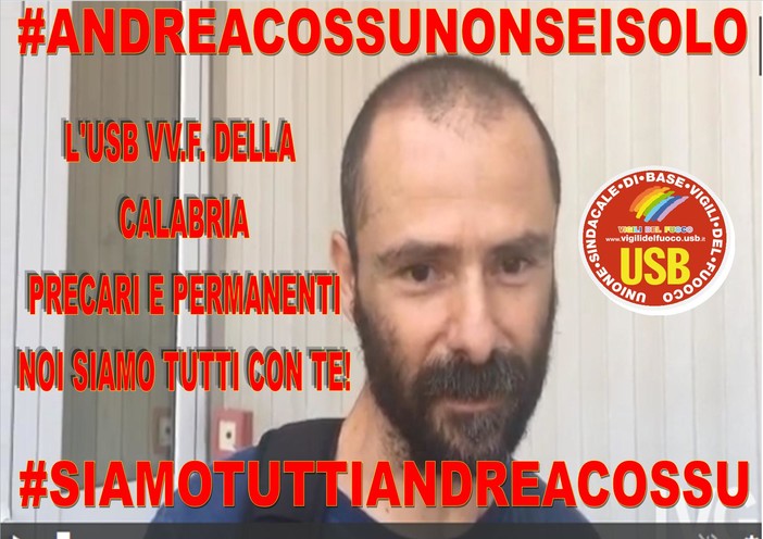 Dalla Calabria arriva la solidarietà al vigile del fuoco savonese Andrea Cossu