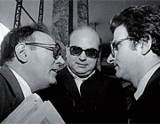 Luglio 1979 - Formica, Craxi e Cicchitto (segretario della federazione giovanile socialista) al 40° Congresso nazionale del Psi a Roma