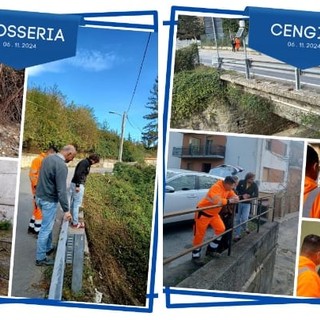 Manutenzione, riqualificazione e potenziamento delle strade provinciali: sopralluogo in Val Bormida del consigliere Castellini