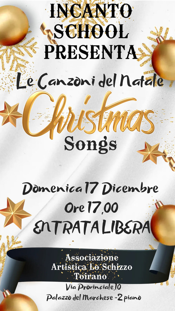 A Toirano il concerto con le canzoni di Natale: si esibiscono i partecipanti al corso di canto de “Lo Schizzo”