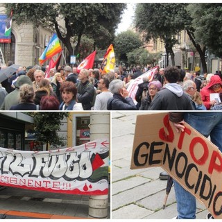 &quot;Sanzioni contro Israele. Stato terrorista&quot;: il corteo pro Palestina a Savona (FOTO)