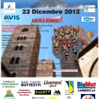 Albenga Runners, ritorna la corsa delle 6 torri