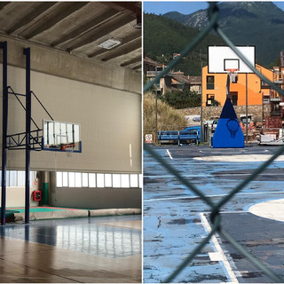 Pietra Ligure, nuovi canestri per il Palazzetto dello Sport e per il campetto di via San Francesco